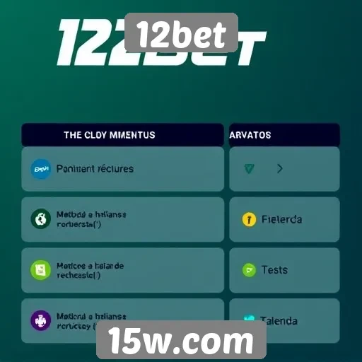 Métodos de pagamento aceitos no 12bet