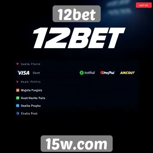 Opcões de pagamento disponíveis no 12bet